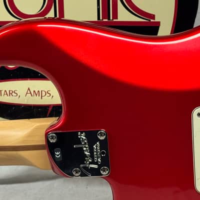 Fender American Deluxe Stratocaster Guitar with Case 2002 - Chrome Red / Maple neck image 12