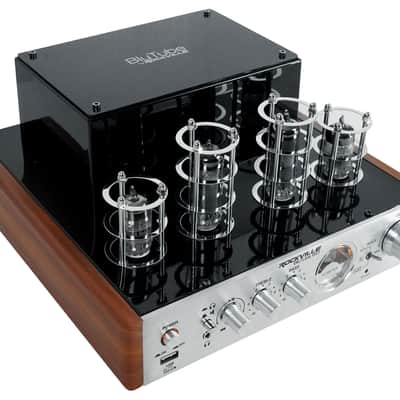 Rockville BluTube WD 70w Bluetooth Tube Amplifier/Home Stereo Receiver 2-Tone image 4