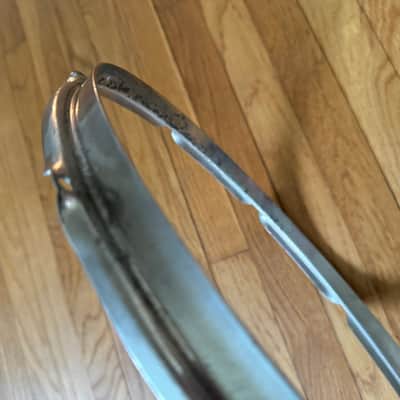 WFL Zephyr Lug Era 14 Inch Nickel Plated Snare Drum Batter Hoop Rim 8 Lug image 2
