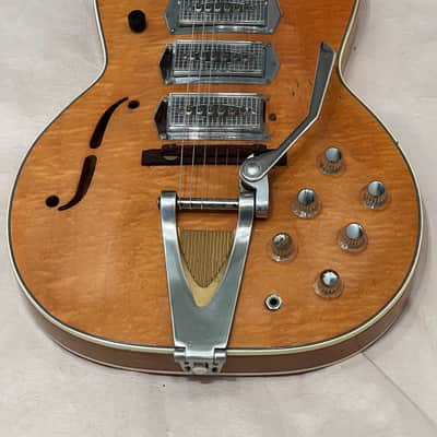 Airline Barney Kessel Swingmaster P-5 Hollowbody Electric Guitar 1960"s Natural image 2