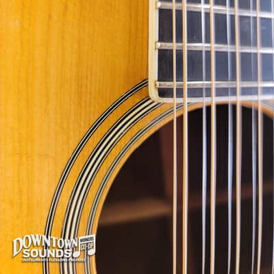 FULLY SERVICED 1968 Martin D12-35 12-String Dreadnought Acoustic Guitar with Guild Hard Case - Natural, New Bridge, 5lbs image 6