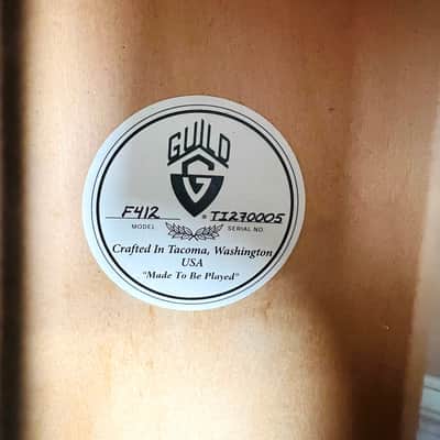 Guild F-412 12-String Jumbo Acoustic Guitar 2005 - Sunburst image 9