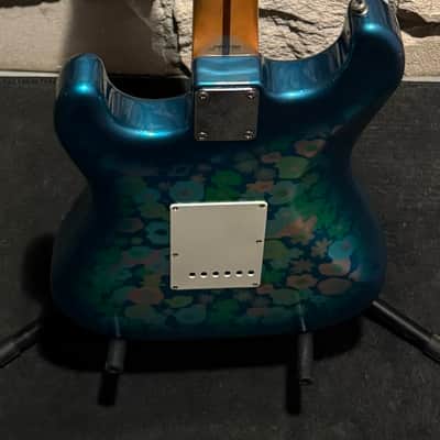 1999 Crafted in Japan Blue Floral Stratocaster image 16