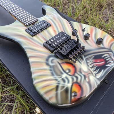 Rare Kramer Pacer Imperial USA 1984/85 Banana Headstock Custom Kline Graphics All Original image 4