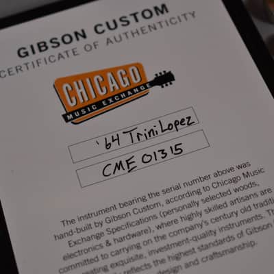 Gibson Custom Shop '64 Trini Lopez Reissue CME Excl VOS Antique Walnut Finish W/OHSC image 2