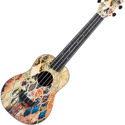 Flight TUC-40 GRANADA Concert Travel Ukulele New - Arabic patterns of the Alhambra Palace image 8