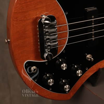 1977 Guild B 302-F FRETLESS Bass Natural Mahogany image 13
