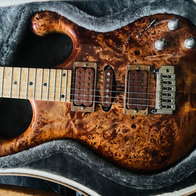 Fibenare Erotic Dalmat  Burl Maple Natural with Wood Pickup Covers Rare! image 21