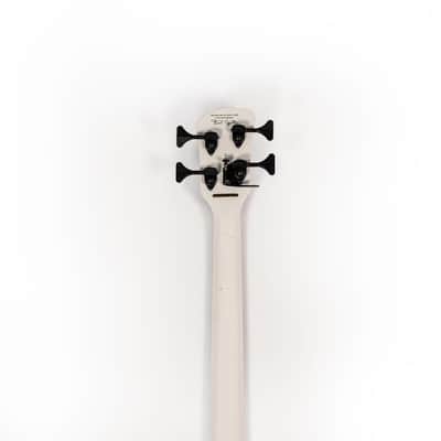 Spector White Casper 4 String Bass Owned by Rex Brown of Pantera image 6