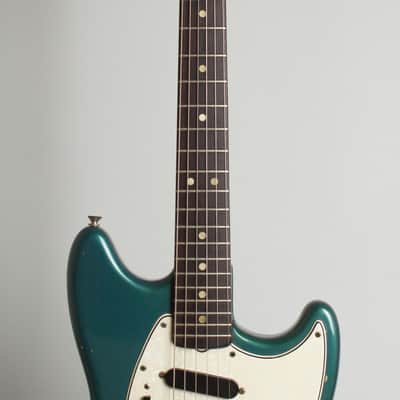 Fender Competition Mustang Solid Body Electric Guitar (1971), ser. #320028, original grey hard shell case. image 8