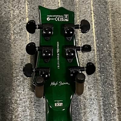 ESP LTD Alex Skolnick AS-1 Lime Burst Guitar & Case #0787 Used image 7