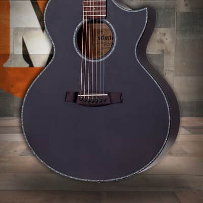 Schecter Orleans Stage-7 Acoustic Electric Guitar - Satin See Thru Black (3709) image 1