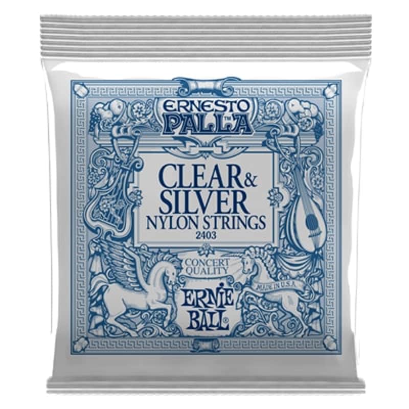 Ernie Ball Ernie Ball Ep 2403 Nylon Clear & Silver Set Silver