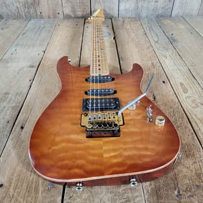 Tom Anderson Drop Top One of Two with Redwood Body 1991 - Honeyburst image 7