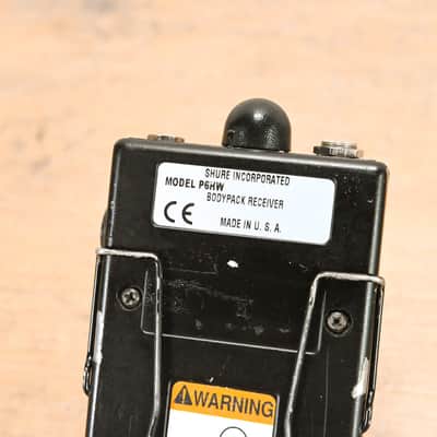 Shure P6HW Wired Bodypack Receiver CG011VW image 7