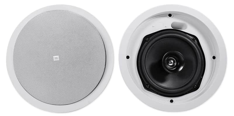 (2) Control 26C 6.5" 150 Watt In-Ceiling White Home Theater Speakers 16-ohm image 1