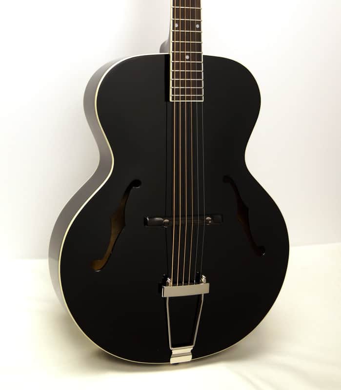 The Loar LH-300-BK Archtop Acoustic Guitar - Black image 1