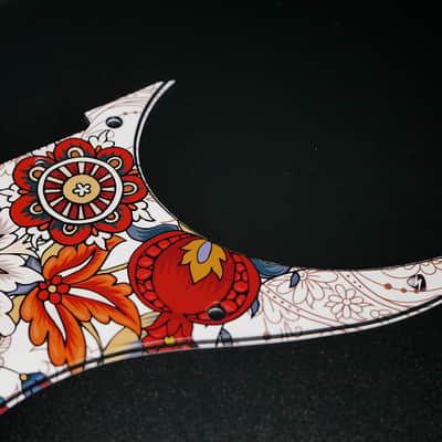 Folk Flowers / Ibanez Pickguard / RG350 / JEMJR / Graphic / Stormguitar image 10