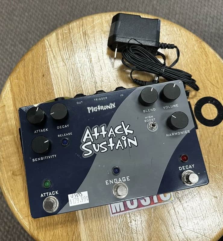 Pigtronix ASDR Attack Sustain Pedal w/ Adaptor image 1