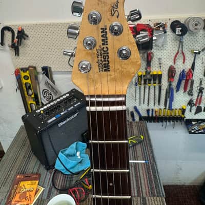 Ernie Ball Music Man Steve Morse 2005 - Translucent Blue image 2