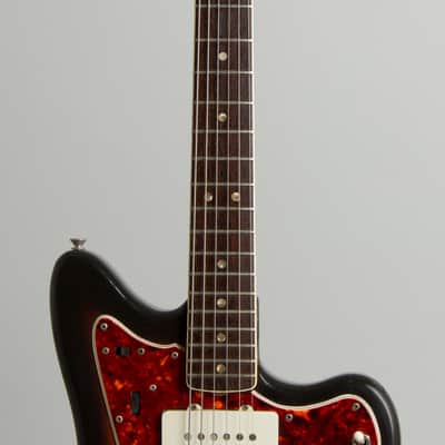 Fender Jazzmaster Solid Body Electric Guitar (1966), ser. #153808, original black tolex hard shell case. image 8