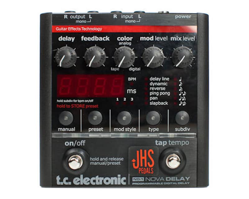 JHS TC Electronic ND-1 Nova Delay with External Preset and Tap Remote Mods image 1