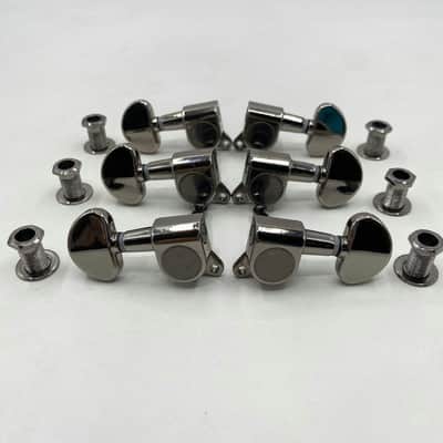 Black Nickel 3R3L Guitar Machine Heads Tuning Pegs Keys image 6