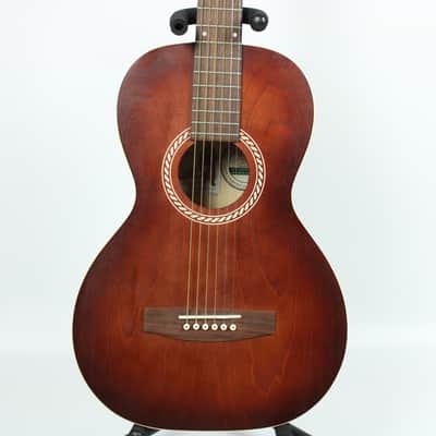 Art & Lutherie AMI Wild Cherry 3/4 Parlor Guitar with Gig Bag image 1