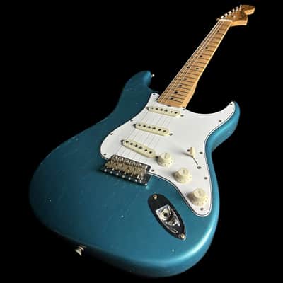 Fender Custom Shop Limited Edition 68 Strat Journeyman Relic Aged Ocean Turquoise w/case CZ561077 image 2