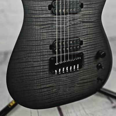 Schecter USA Signature Keith Merrow KM-7 Mk III Pro Electric Guitar Trans Black Pearl image 4