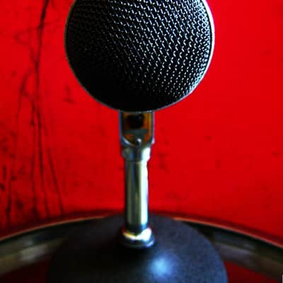 Vintage 1950's Electro-Voice 630 Omnidirectional Dynamic Microphone Hi Z harp mic w cable and RARE baffle 605 636 664 image 8