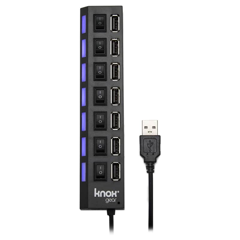 Knox Gear Universal 7-Port 2.0 USB Hub image 1