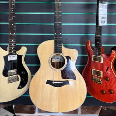 Taylor 214ce DLX 2023 Gloss Natural Electro-Acoustic Guitar image 2