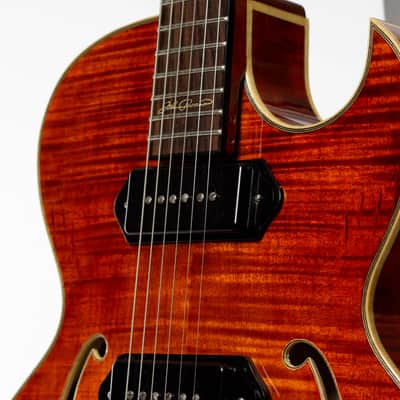 Eastman AR380CE John Pisano Signature Archtop 2016 Honeyburst image 14