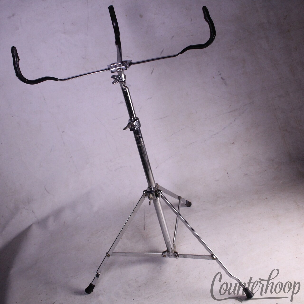 Ludwig Atlas Snare Drum Stand Chrome Single-Braced Chicago Chrome Vintage 60s-70 — main photograph