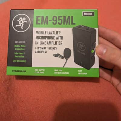 Mackie EM-95ML Wireless Lavalier Microphone Kit 2022 - Present - Black image 10