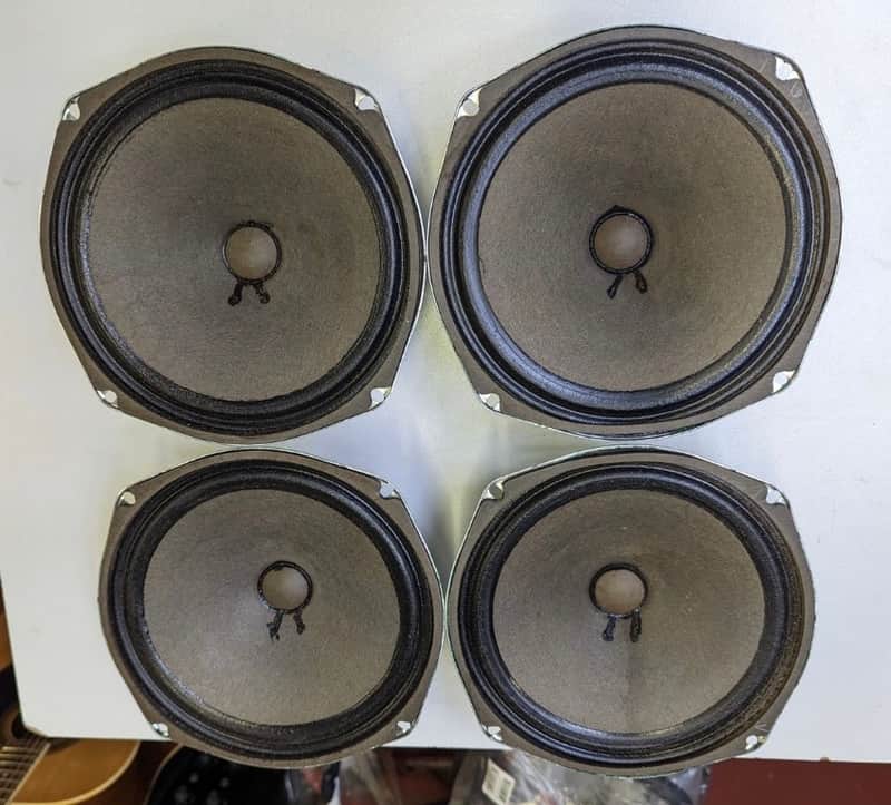 Matching Set Of 4! 1973 CTS 8 Ohm 20 Watt 8" Full Range Speakers - Look & Sound Excellent! image 1