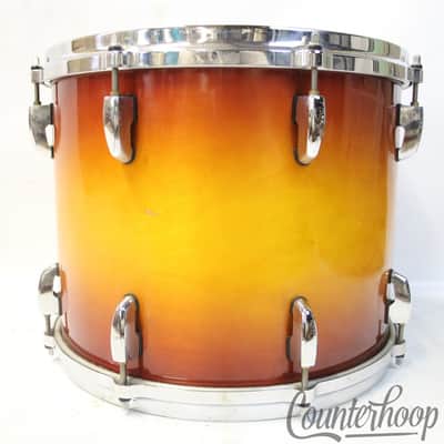 Pearl 14x11"Masters Studio Tom Drum"Vintage Sunburst"Birch Shell BRX 90s Tobacco image 3