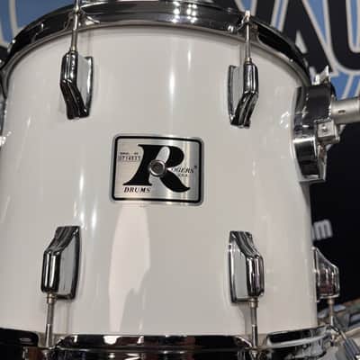 Rogers - 1978 Nine Piece Memriloc Drum Set. Excellent! - White image 18