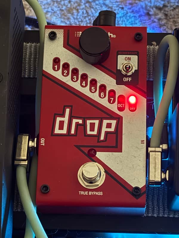 DigiTech Drop Compact Polyphonic Pitch-Shifter 2010s - Red