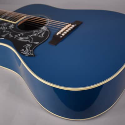 2021 Gibson Custom Shop Ltd Ed Hummingbird Acoustic-Electric Guitar | Big Sky Blue Finish W/OHSC image 13