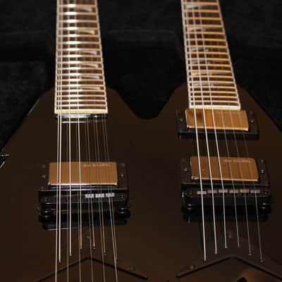 Dean VMNT - Dave Mustaine Doubleneck 6/12 Electric Guitar w OHSC - Black image 3