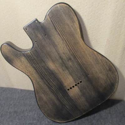 Swamp Ash Telecaster Body  2018 Black / Natural image 17
