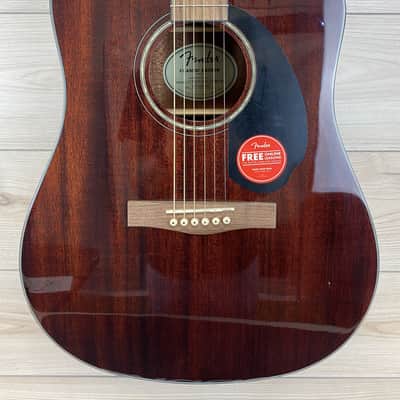 OPEN BOX - Fender CD-60SCE Dreadnought Acoustic-Electric Guitar All Mahogany image 1