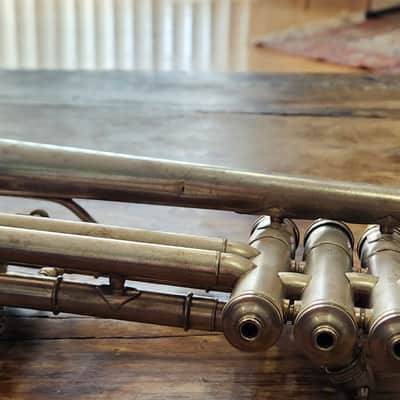 VERY RARE! Martin Handcraft Trumpet 'Dansant Era' Silver Plated Medium Bore 1926-1936 Elkhart, Indiana, USA image 12
