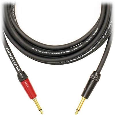 Mogami Platinum Series TS 1/4" Male to TS 1/4" Male Guitar Cable (30') image 2