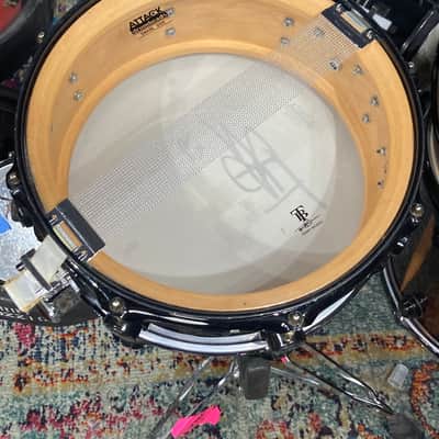 Terry Bozzio's DW - 5.5x13" Craviotto Solid Shell Snare Drum - Transparent Purple Lacquer - Autographed! image 18