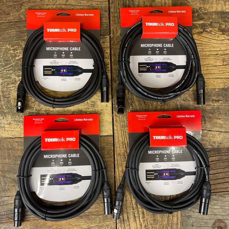 TourTekPro (4-pack) TPM15 15' XLR-XLR Microphone image 1