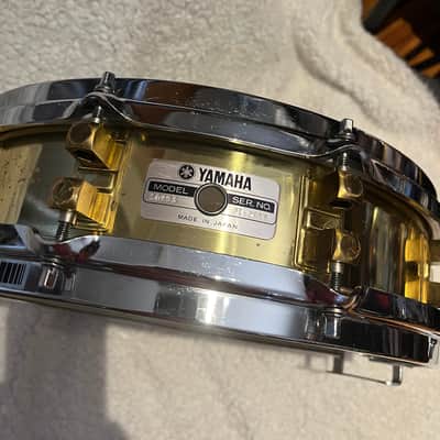 Yamaha SD-493 14x3.5" Brass Piccolo Snare Drum 1987-1996 - Brass image 2