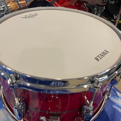 Tama Star Maple - Raspberry Curly Maple 8x14 Snare image 7